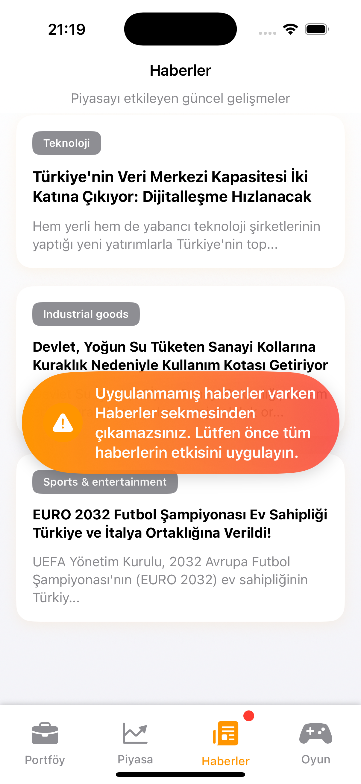 Kullanıcı Profili ve Ayarlar